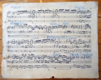 Notenblatt zu Johann Sebastian Bachs Fantasie g-moll