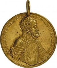Medaille auf König Philipp II. von Spanien und Maria von England