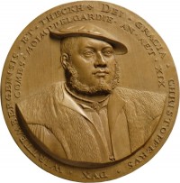Medaillenmodell mit dem Porträt Herzog Christophs von Württemberg in