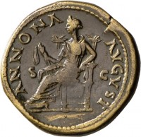 Sesterz des Titus mit Darstellung der Annona