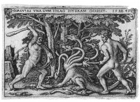 Sebald Beham: Herkules tötet die Hydra