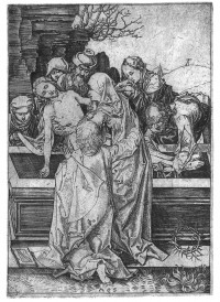 Martin Schongauer: Grablegung Christi