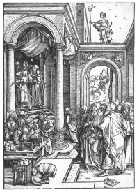 Albrecht Dürer: Marienleben – Mariens Tempelgang