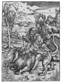 Albrecht Dürer: Samson kämpft mit dem Löwen