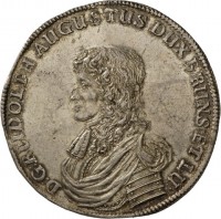 Taler Herzog Rudolf Augusts von Braunschweig-Wolfenbüttel auf die Eroberung der Stadt Braunschweig, 1671