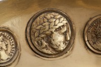 Ostkeltische Imitation einer Tetradrachme Philipps II. von Makedonien und einer Tetradrachme des Paionenkönigs Audoleon, ca. 200–50 v. Chr.