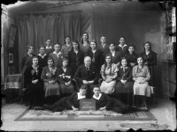 Schulklasse mit Lehrer 1934