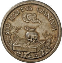 Medaille von Hans von der Putt auf die Vergänglichkeit, 1628