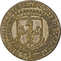 Jeton von Graf Gaspard II. de Coligny