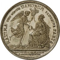 Medaille auf die dänische Beteiligung an der Schlacht bei Höchstädt 1704